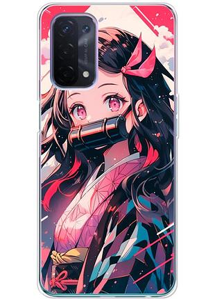 Чехол силиконовый с картинкой на oppo a54 5g (аниме, anime)
