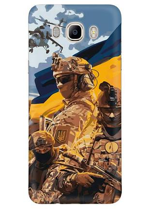 Чехол силиконовый с картинкой на samsung galaxy j5 2016 (j510) (патриотический, воины всу)