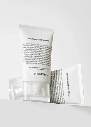 Крем для обличчя з ніацинамідом transparent lab niacinamide glow cream