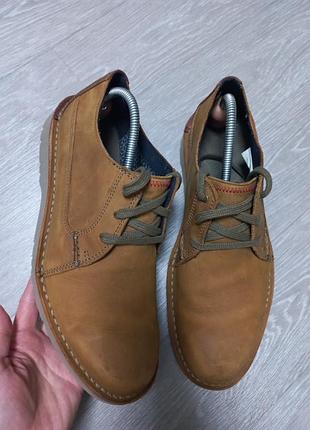 Мужские кожаные туфли в стиле дерби clarks