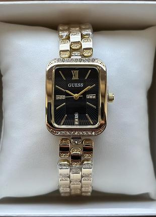 Хит! женские часы на браслете guess золотого цвета