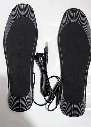Стельки с обогревом usb, размер 35-46. от павербанка, сети.