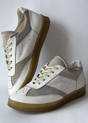 Кроссовки кожаные mm6 maison margiela 41 (26,5 см) оригинал имталия