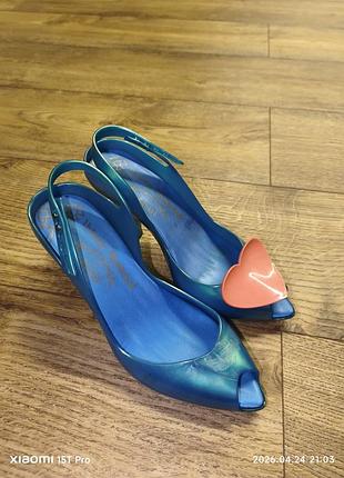 Vivienne westwood melissa heart pumps туфли босоножки 39-40 размер