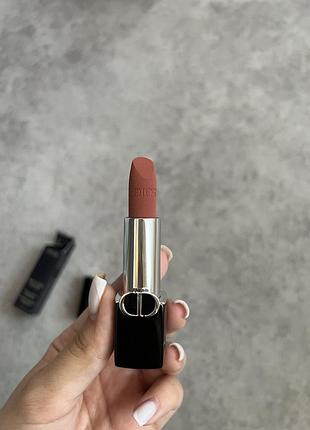 Помада rouge dior 100 нюдова | lipstick dior 100 | помада диор 100 нюдовая