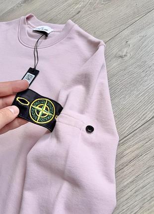 Рожевий світшот stone island 4