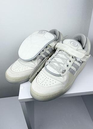 Adidas x bad bunny forum low ( размер 46 ) белые кроссовки originals yeezy y-3 gazelle samba superstar campus wales bonner кожаные дутые скейтера