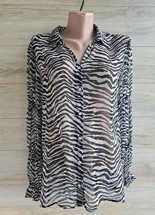 Блуза river island  l-xl шифоновая блуза river island