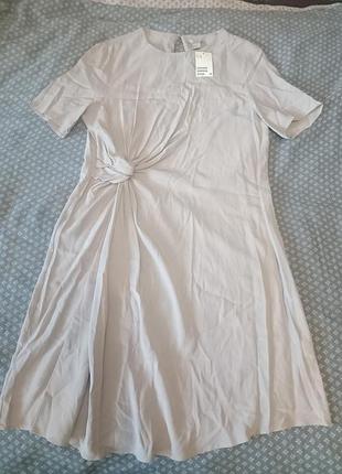Женское элегантное летнее платье с узлом и драпировкой, h&amp;m, оригинал, l-xl