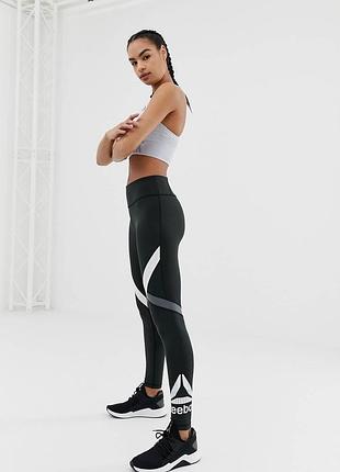 Жіночі спортивні лосіни reebok wor big delta tight, чорні xs