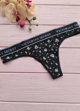 Трусики стрінги з лого вікторія сікрет victorias secret