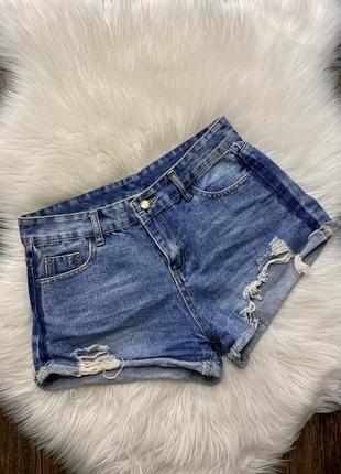 Шорти джинсові з імітованим кишенею2 фото