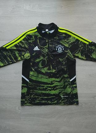 Тренировочная футбольная кофта манчестер юнайд adidas детская зепка manchester united