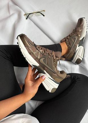 Nike v2k runtekk mink brown/найк рантек коричневые 38 39