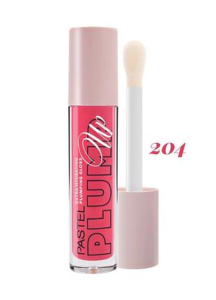 Блиск плампер для надання об'єму губам plump up extra hydrayting plumping pastel 5.3 мл 204 spicysweet