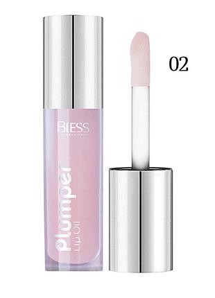 Олія - плампер для губ plumper lip oil bless beauty 3.7 мл 02 milky pink