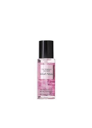 Оригінальний міні спрей для тіла victoria's secret velvet petals 75 мл