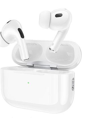 Беспроводные вакуумные bluetooth наушники hoco ew77 tws гарнитура с микрофоном white