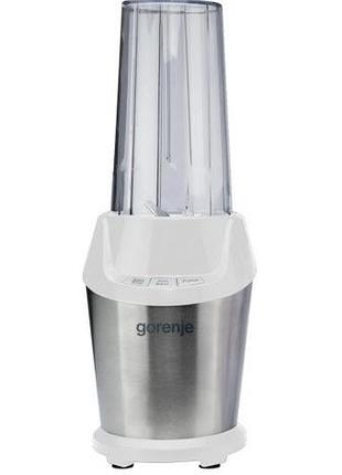 Блендер gorenje bn1000e стационарный 1000вт, чаша-750мл, измельчитель, белый-нерж
