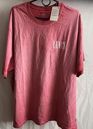 Футболка levi’s, размер 2xl новая , с бирками. вываренный эффект