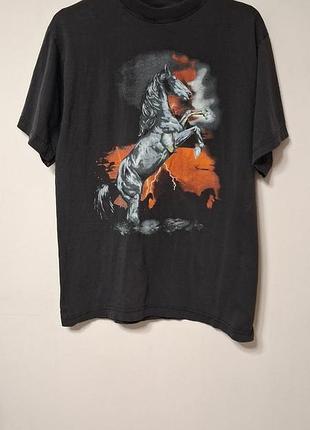 Футболка мужская черная 100% cotton, размер s - m