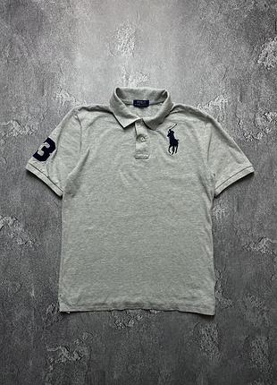 Vintage винтажная футболка поло polo ralph lauren поло ральф лаурен поло ральф лорен #3 big pony биг пони chief keef чиф киф size xl размер хл
