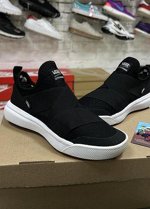 Жіночі кросівки vans ultrarange оригінал чорні сітка текстильні сліпони легкі літні для бігу тренувань бу 36 р