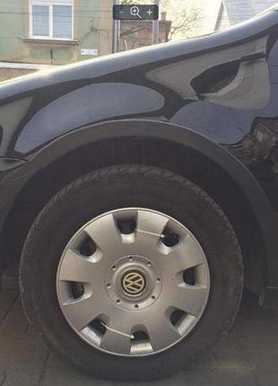 Расширители арок (4 шт, черные) для volkswagen golf plus 2004-2014 гг