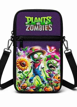 Сумка-чехол для телефона plants vs. zombies детская через плечо, водонепроницаемая мини-сумка (4977)