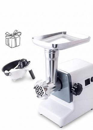 Мясорубка электрическая - crownberg cb - 4211 + терка - овощерезка с контейнером - veg cutter