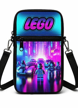 Сумка-чехол для телефона lego детская через плечо, водонепроницаемая мини-сумка (4909)