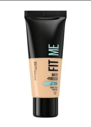 Матирующий тональный крем для лица maybelline new york fit me! matte + pereless foundation 118, 30 мл