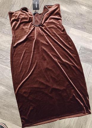 Сукня плаття бархатиста ошатна батал