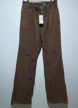 Вельветовые брюки прямые широкие rockport 38/34 цвет койот