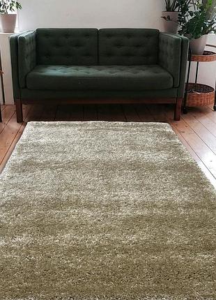 Ковер 1.0x2.0 м бежевый с высоким ворсом fantasy beige 12500/80
