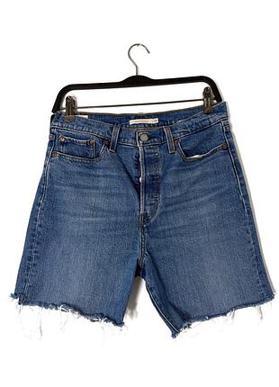 Синие женские джинсовые шорты levi`s levis premium