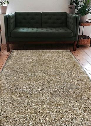 Килим 1.2x1.7 м світло-бежевий із високим ворсом fantasy beige 12500/11
