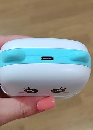 Детский мини принтер mini printer термопринтер детский котик бирюзовый 5