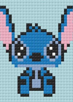 Набір алмазної мозаїки стич stitch 10x10 міні алмазна картина для дітей яскраві стрази