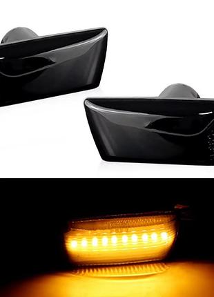 Led указатели поворота на крыло opel astra h чёрные
