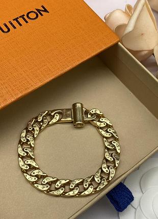 Браслет луи виттон gold chain signature люкс качество