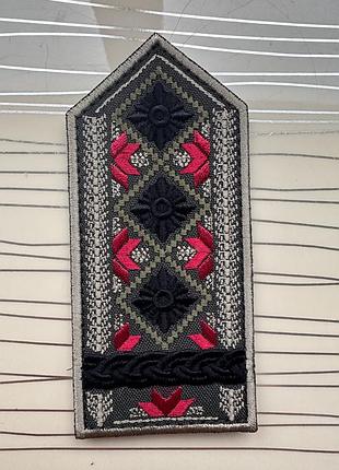 Погон полковник зсу, погон-вишиванка, етно-погон полковник