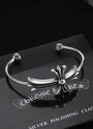 Браслет chrome cross silver shine люкс якість