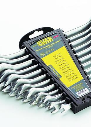 Набор ключей рожковых crv 6-23, 24x27, 25х28, 30х32мм (12шт) сила