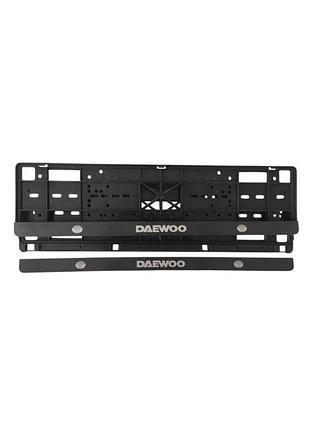 Рамка под номер с защелкой книжка надпись daewoo (к-т 2 шт)