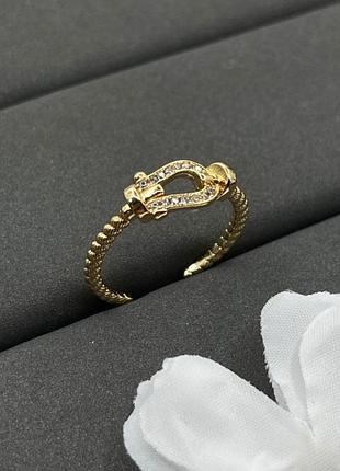 Кольцо fred force 10 gold edition — люкс качество, брендовое с гравировкой