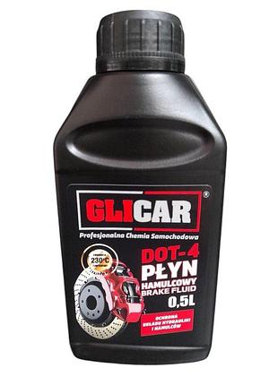 Тормозная жидкость glicar dot-4, 0.5л