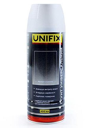 Емаль ґрунтовка універсальна акрилова сірий мат 400 мл unifix