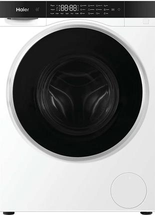Прально-сушильна машина haier фронтальна, 5(2.5)кг, 1200, a, 42.3см, дисплей, інвертор, люк чорний, wi-fi, висота 70см, білий