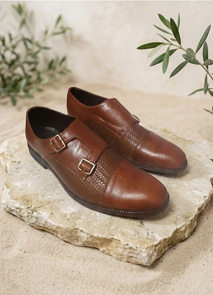 Туфли новые мужские монки 100%кожа pope wears итальялия р.43-44(29,5см)